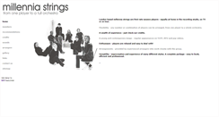 Desktop Screenshot of millenniastrings.com