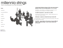 Tablet Screenshot of millenniastrings.com